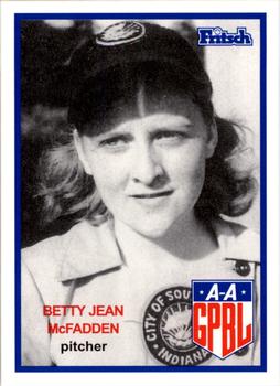 1995 Fritsch AAGPBL Series 1 #126 Betty Jean McFadden Front