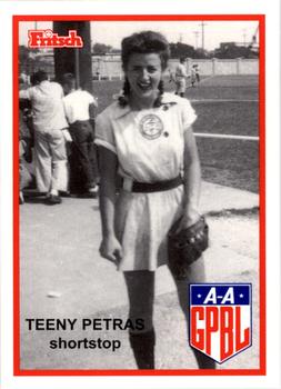 1995 Fritsch AAGPBL Series 1 #154 Teeny Petras Front