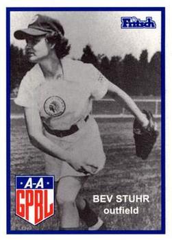 1995 Fritsch AAGPBL Series 1 #194 Bev Stuhr Front