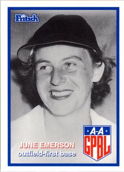 1996 Fritsch AAGPBL Series 2 #257 June Emerson Front