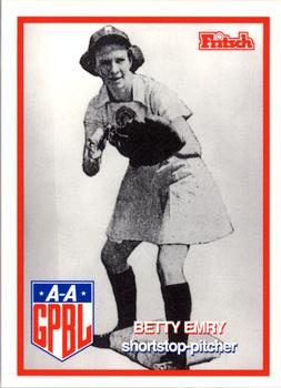 1996 Fritsch AAGPBL Series 2 #258 Betty Emry Front