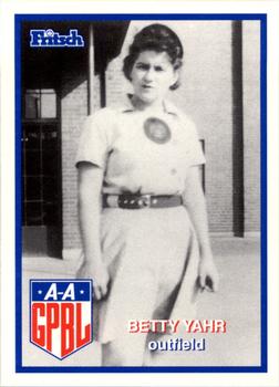 1996 Fritsch AAGPBL Series 2 #334 Betty Yahr Front