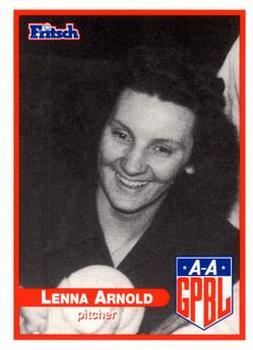 2000 Fritsch AAGPBL Series 3 #344 Lenna Arnold Front