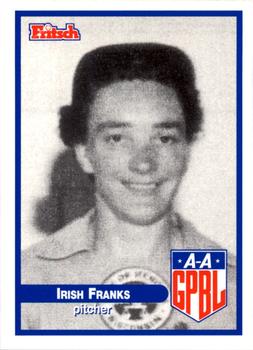 2000 Fritsch AAGPBL Series 3 #365 Irish Franks Front
