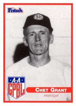 2002 Fritsch AAGPBL Update Series #414 Chet Grant Front