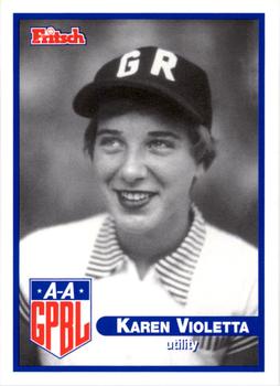 2002 Fritsch AAGPBL Update Series #419 Karen Violetta Front