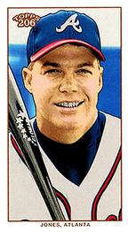 2002 Topps 206 - Cycle #78 Chipper Jones Front