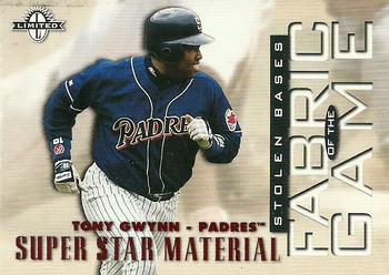 1997 Donruss Limited - Fabric of the Game #2 Tony Gwynn Front