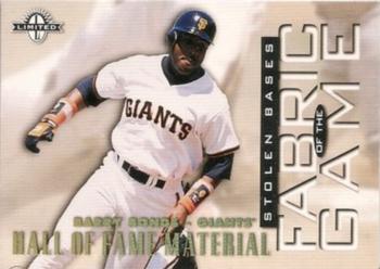1997 Donruss Limited - Fabric of the Game #10 Barry Bonds Front