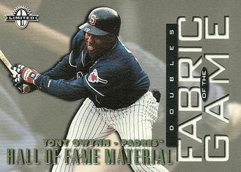 1997 Donruss Limited - Fabric of the Game #25 Tony Gwynn Front