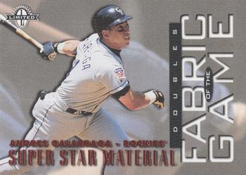 1997 Donruss Limited - Fabric of the Game #32 Andres Galarraga Front