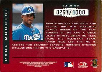 1997 Donruss Limited - Fabric of the Game #33 Raul Mondesi Back