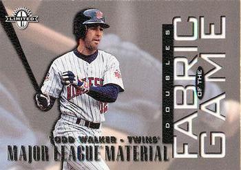 1997 Donruss Limited - Fabric of the Game #36 Todd Walker Front