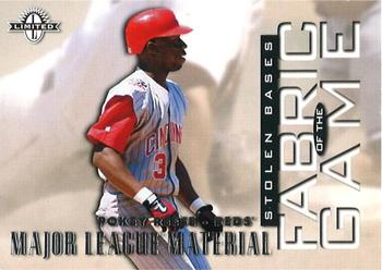 1997 Donruss Limited - Fabric of the Game #39 Pokey Reese Front