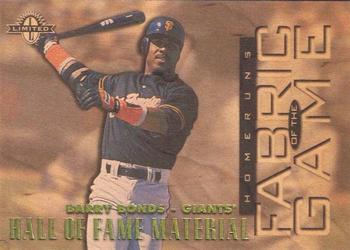 1997 Donruss Limited - Fabric of the Game #40 Barry Bonds Front