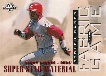 1997 Donruss Limited - Fabric of the Game #41 Barry Larkin Front