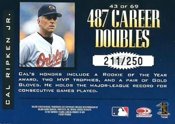 1997 Donruss Limited - Fabric of the Game #43 Cal Ripken Jr. Back