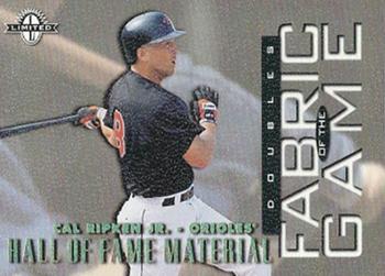 1997 Donruss Limited - Fabric of the Game #43 Cal Ripken Jr. Front