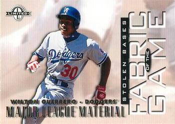 1997 Donruss Limited - Fabric of the Game #53 Wilton Guerrero Front