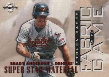 1997 Donruss Limited - Fabric of the Game #56 Brady Anderson Front