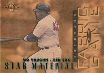 1997 Donruss Limited - Fabric of the Game #57 Mo Vaughn Front