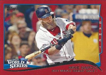 2014 Topps - Red #22 Mike Napoli Front