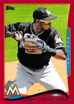 2014 Topps - Red #41 Adeiny Hechavarria Front