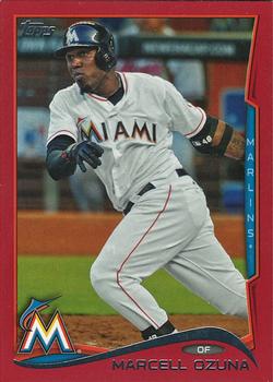 2014 Topps - Red #70 Marcell Ozuna Front