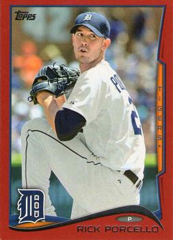 2014 Topps - Red #384 Rick Porcello Front