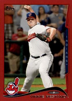 2014 Topps - Red #458 Vinnie Pestano Front