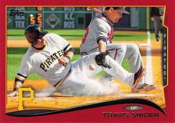 2014 Topps - Red #527 Travis Snider Front