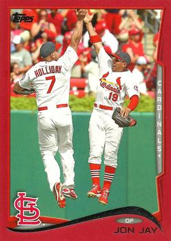 2014 Topps - Red #538 Jon Jay Front
