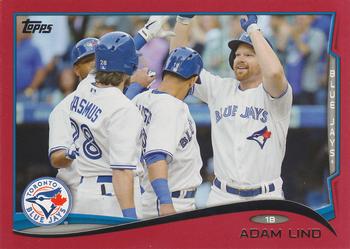 2014 Topps - Red #573 Adam Lind Front