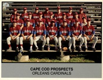 1988 Ballpark Cape Cod League Prospects #22 Orleans Cardinals Front