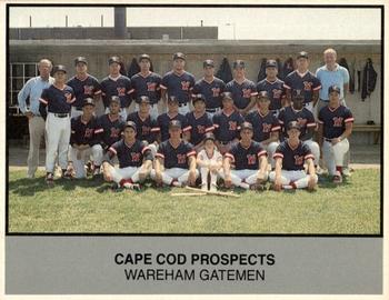 1988 Ballpark Cape Cod League Prospects #25 Wareham Gatemen Front