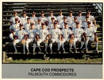 1988 Ballpark Cape Cod League Prospects #27 Falmouth Commodores Front