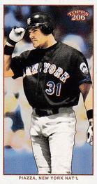 2002 Topps 206 - Sweet Caporal Blue #313 Mike Piazza Front