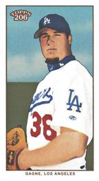 2002 Topps 206 - Sweet Caporal Blue #351 Eric Gagne Front