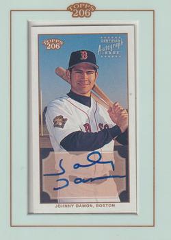 2002 Topps 206 - Autographs #TA-JD Johnny Damon Front