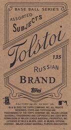 2002 Topps 206 - Tolstoi Black #135 Jason Lane Back