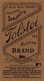 2002 Topps 206 - Tolstoi Black #171 Frank Chance Back