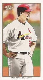 2002 Topps 206 - Tolstoi Red #100 Mark McGwire Front