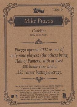 2002 Topps 206 - Team 206 (Series 2) #T206-9 Mike Piazza Back