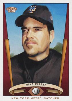 2002 Topps 206 - Team 206 (Series 2) #T206-9 Mike Piazza Front