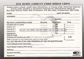 1997 Donruss Preferred #NNO Big Heart Charity Card Set Offer Back