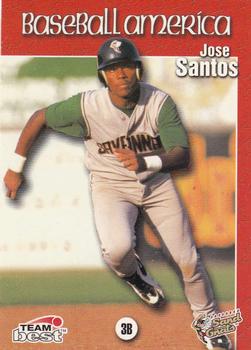 1999 Team Best Baseball America #89 Jose Santos Front
