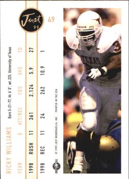 1999 Just #49 Ricky Williams Back