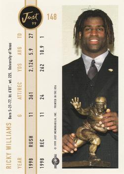 1999 Just #148 Ricky Williams Back