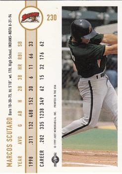 1999 Just #230 Marco Scutaro Back