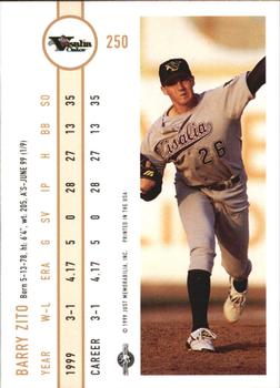 1999 Just #250 Barry Zito Back